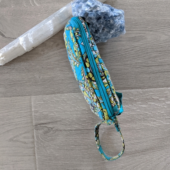 Vera Bradley Retired Peacock Wristlet Purse - Picture 5 of 7